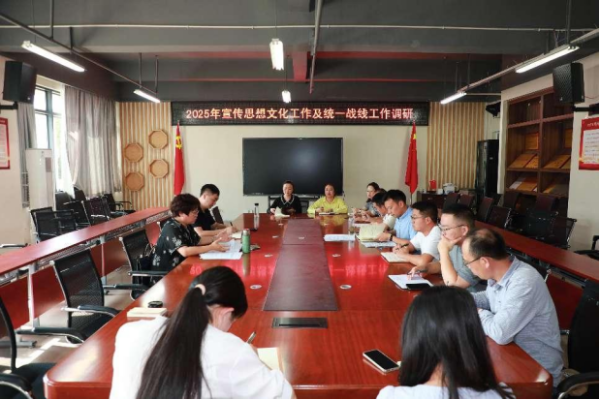 2025年宣傳思想文化工作及統(tǒng)一戰(zhàn)線工作調(diào)研新聞稿32